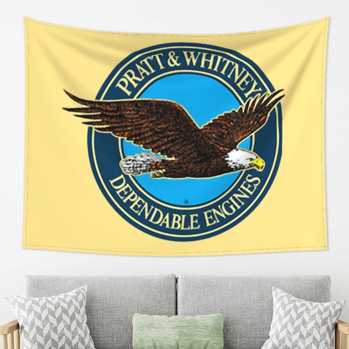 

Pratt Whitney Logo Dependable Engines Tapestry Decor Art Aesthetic Tapestries Living Room Bedroom Home Wall Cloth Wall Hanging 74x94cm(29x37in)