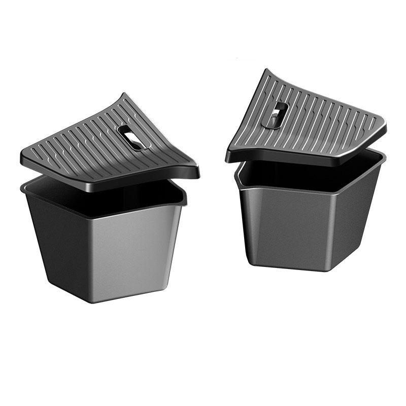 For Tesla Model YL Rear Trunk Side Storage Bucket Left Right Organizer Box Waterproof Cargo Storage Container Auto car trash can