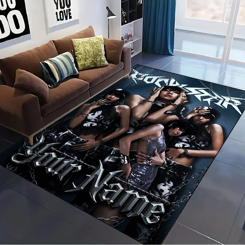 Name Custom Lisa Carpet Rug for Living Room Bedroom Home Sofa Decoration,Kids Play Non-slip Floor Mat