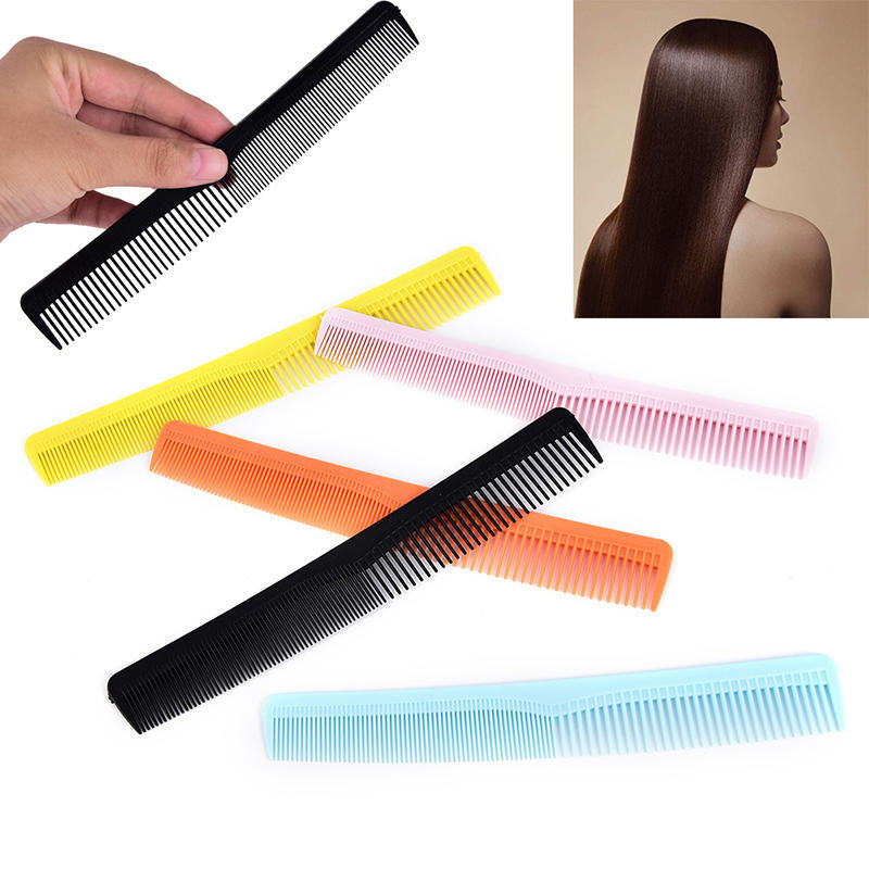 5X Salon Anti Static Hairdressing Hair Cutting Plastic Comb Fine Tooth Comb Tool