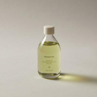 Óleo de massagem e corpo vitalizante de hortelã-pimenta 100ml