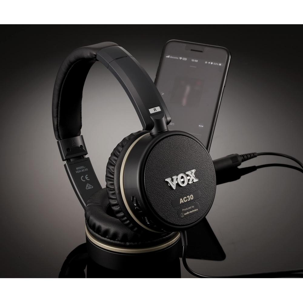 Headphones with Built-in VOX Bass Amplifier Plug In Directly To VGH-BASS Bass Ideal for Personal Practice Drive with Built-in Compressor
