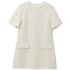 Fashion Style 2024 Fall and Winter New Women's Clothing Easiest for Match Sequin Short Sleeve Round Neck Mini Dress 8714933