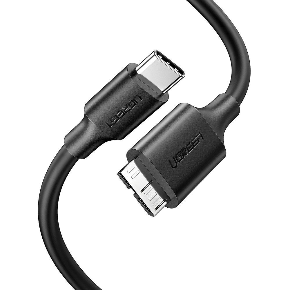 Ugreen 1m USB-C To Micro USB-B 3.0 High-Speed Data Transfer Cable, Model US312 20103 - Black
