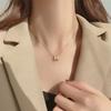 Korean Internet Celebrity Necklace 2026 New Trendy H Letter Ins Collarbone Chain Light Luxury Niche Design Neck Chain Women