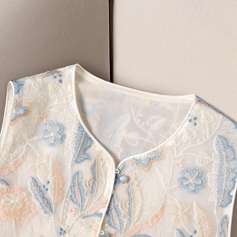 New Chinese Style Embroidered Single-Breasted Vest