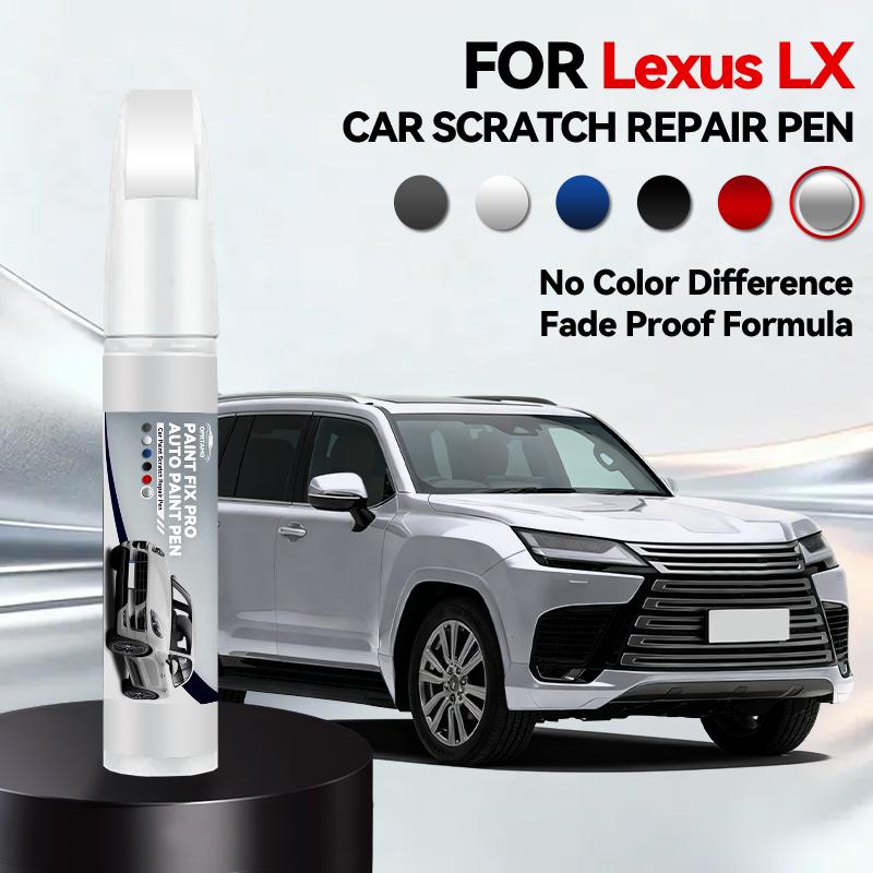 

OPRTAMG Purpose Vehicle For Lexus LX Car Paint Repair Pen Touch Up Scratch Remover DIY Auto Accessories Gray 1K2 White 082 083 0 срібний