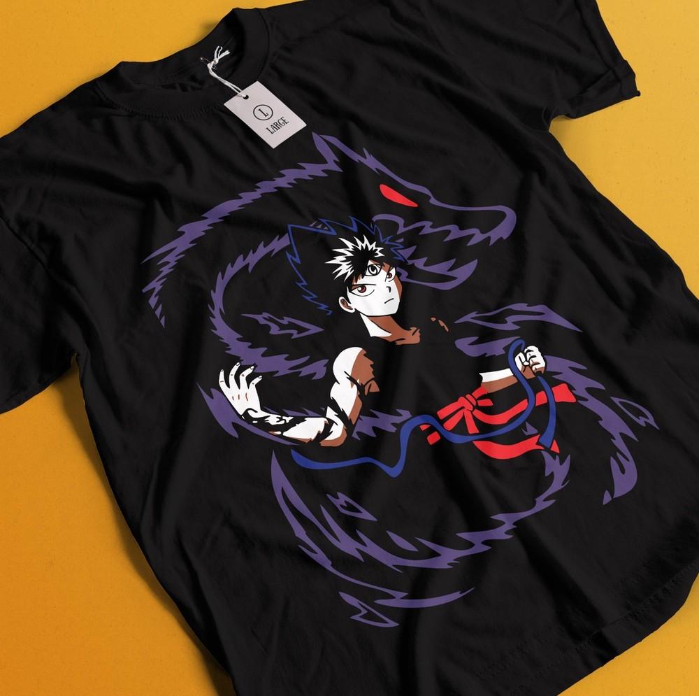

Yu Yu Hakusho T-Shirt Yusuke Urameshi Tshirt Kurama Kuwabara Hiel Anime Shirt L