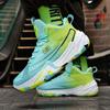 New Trendy Sports Basketball Shoes Mandarin Duck Two-color Combat Boots Student Sports Shoes Youth Actual Combat Basketball Running Shoes