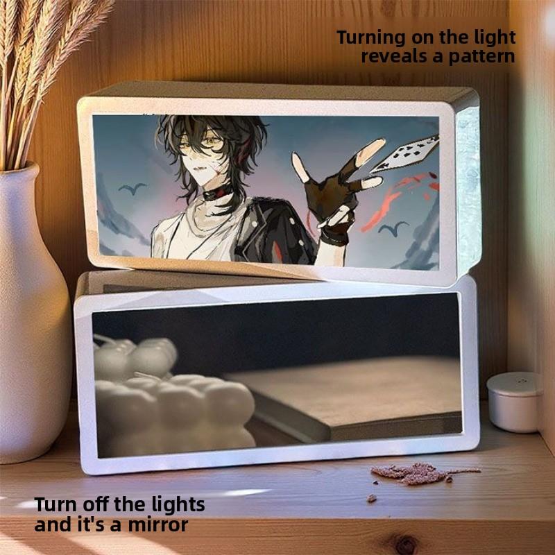 18.8cm/7.4in I’m Not A God of Drama Cartoon LED Night Box Light Anime Peripherals 3D Lamp Party Supplies Ornaments Holiday Gifts