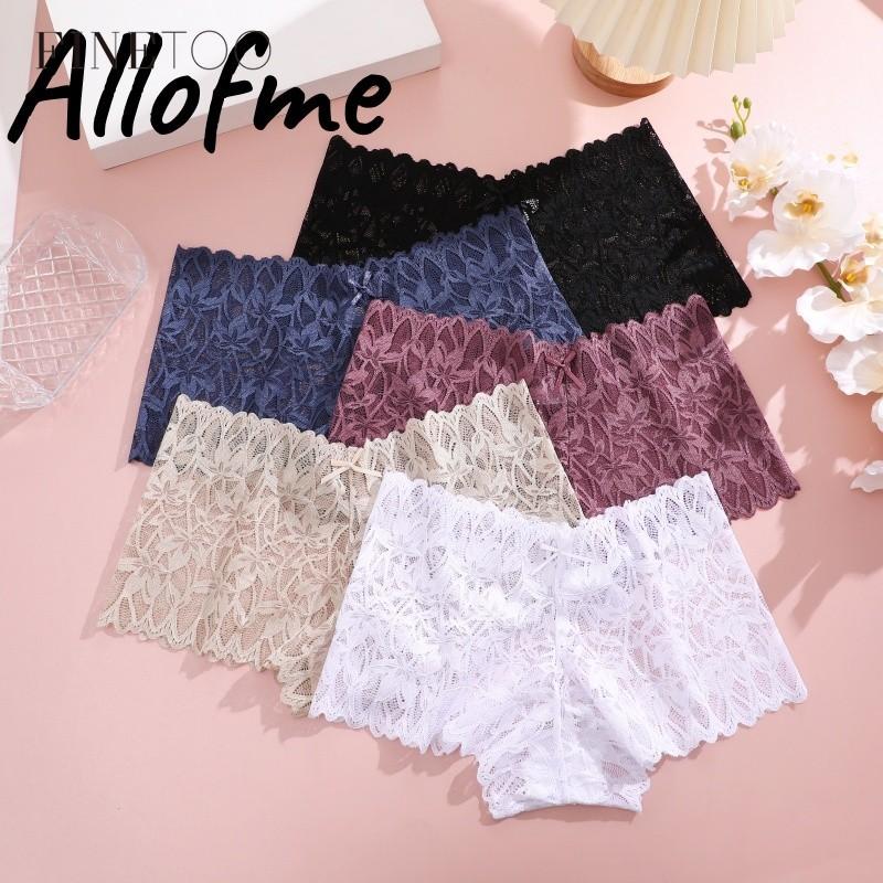 FINETOO Lace Panties For Women Underwear Floral Lingerie Intimates Female Panties Solid Color