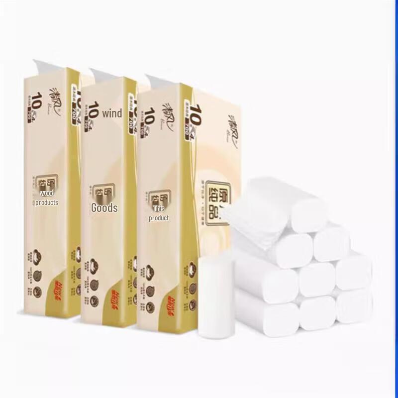 Qingfeng Original Wood Pulp Coreless Toilet Paper