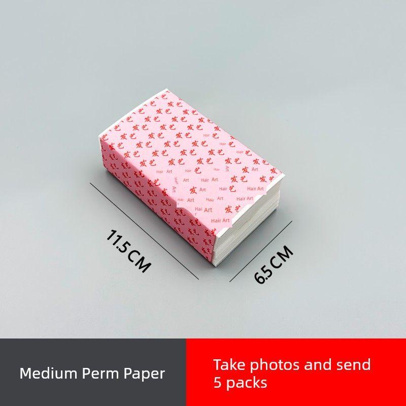 

Barber Shop Cold Wave Bar Hairdressing Full Set Perm Bar For Home Bogey Hair Salon Products Tools Curlers Medium Perm Tissue Paper [5 Pack]