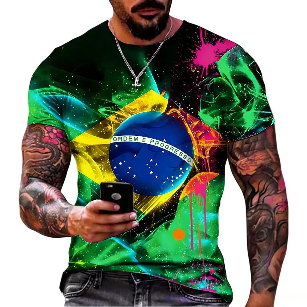 Fashion Versatile Top Casual Loose Men's Printed Short-sleeved T-shirt Comfortable Simple T-Shirts Men’s