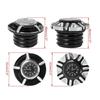 Billet Aluminum Fuel-Tank Cap-Gas Cover with Watch for XL 883 XL1200 X48-Softail