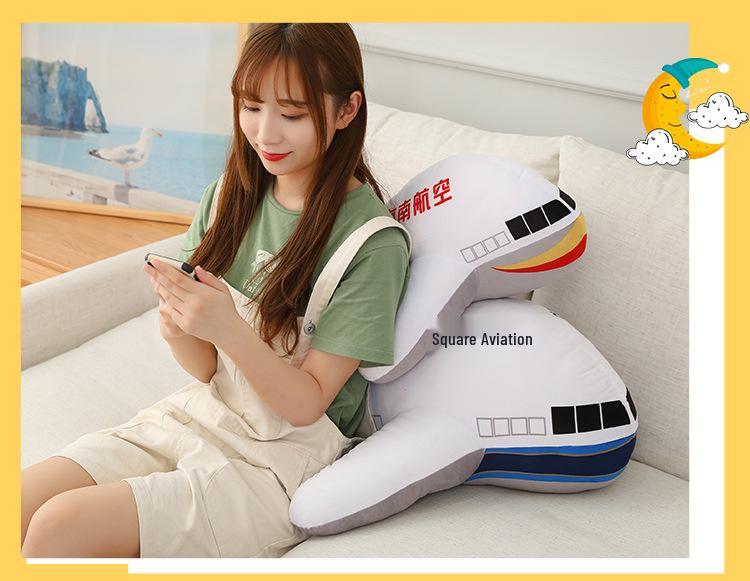 Plush Airplane Model Pillow for Kids - Children's Day Gift