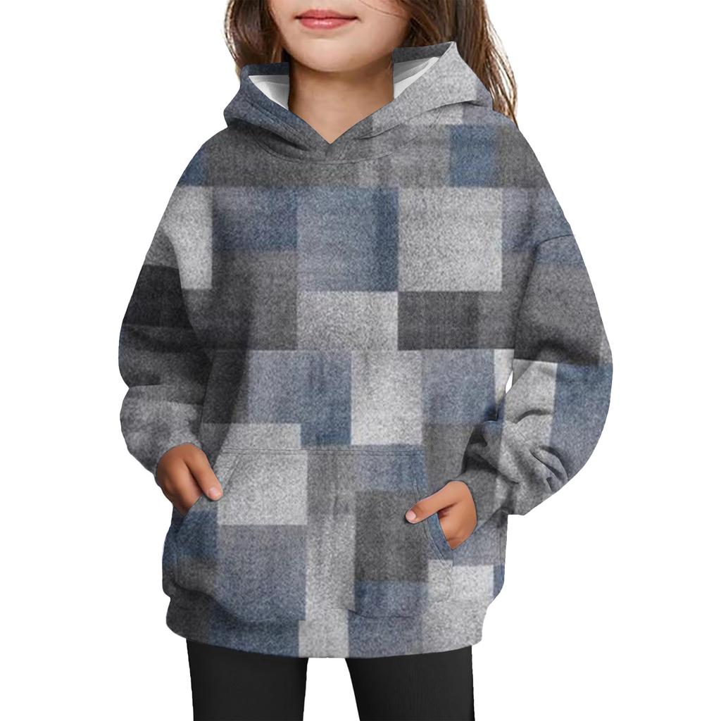 Girls' Hooded Tie-Dye Sweatshirt - Pullover Print Top