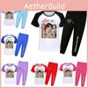 Demon Kpop Hunters Saja Boys Pattern Short Sleeved Shirt Long Pants Suit Pajama