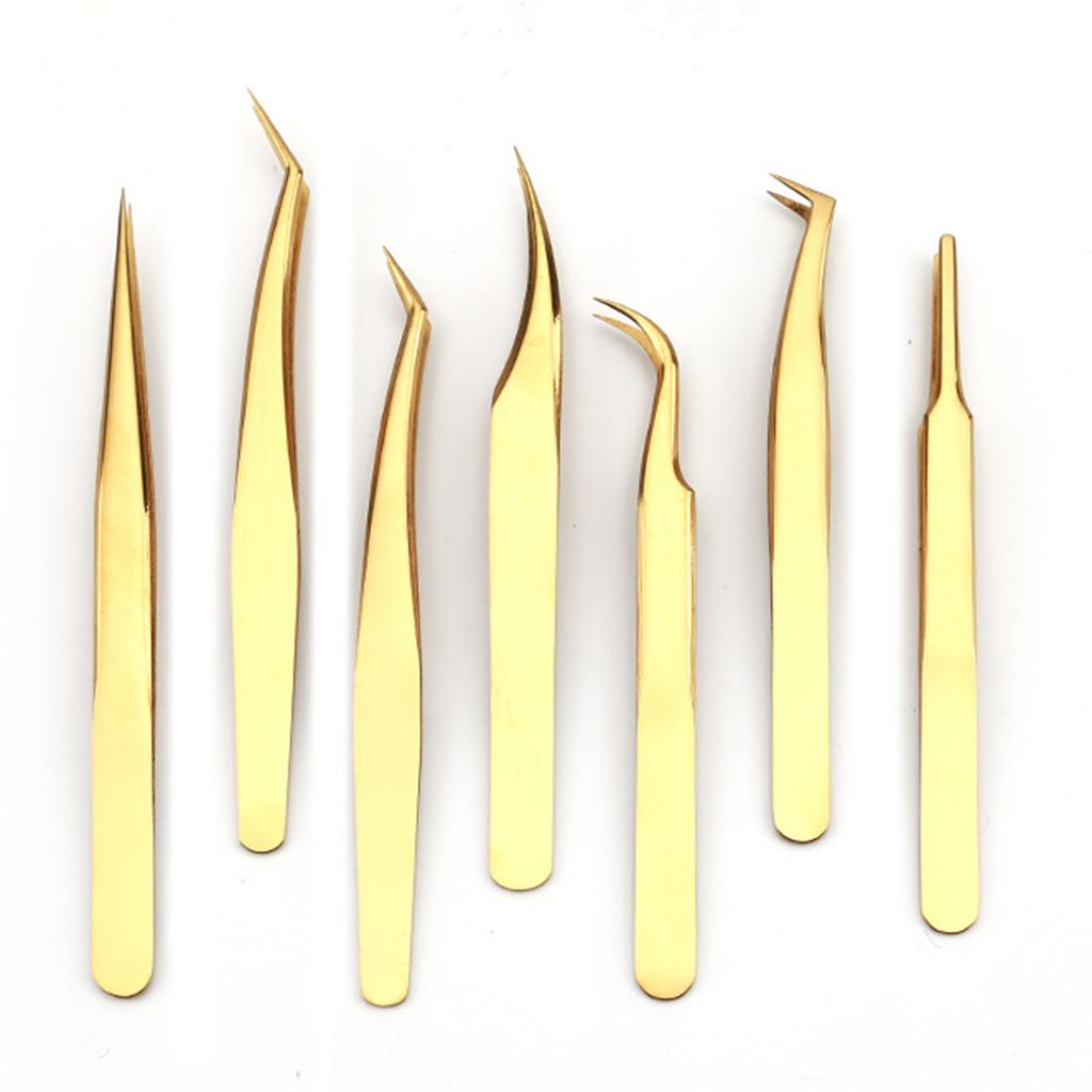 Stainless Steel False Eyelashes Tweezer Multi-purpose Makeup Tweezer for Easy Lash Application and Removal
