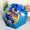 Sonic The Hedgehog Art Aufkleber Regenschirm, Tragbarer 3-fach Kompaktregenschirm für Männer & Frauen, S42