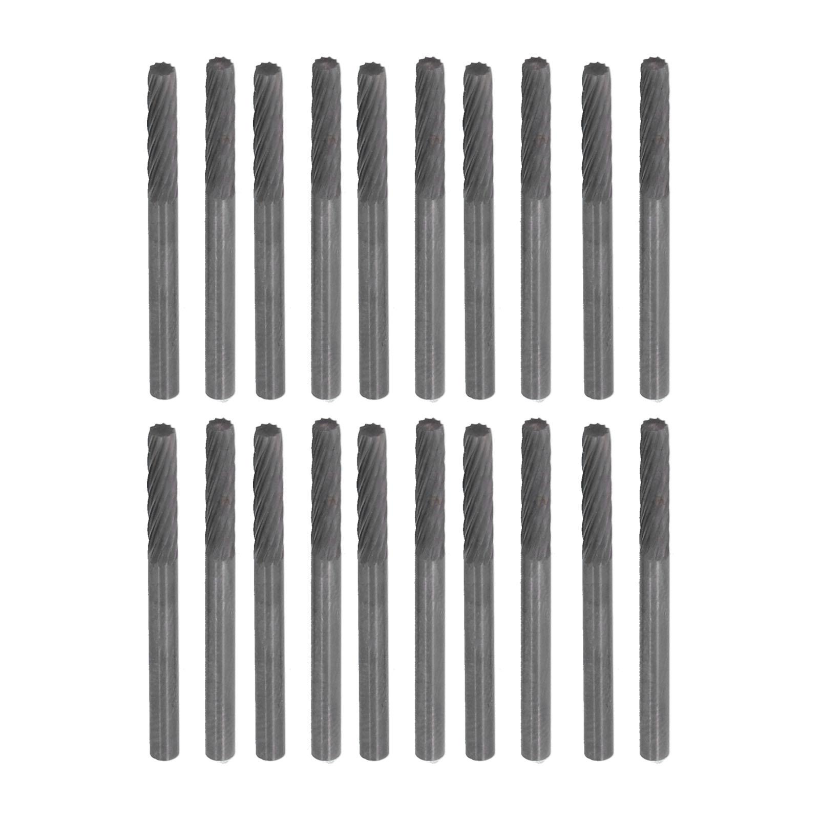 

20 шт. Концевые фрезы Прочные Сверхскоростные Долговечные Вольфрамовая сталь Шлифовальная головка для дерева, железа, углеродистой стали