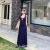 Floral Twisted Lace Halter Maxi Dress for Summer 2025