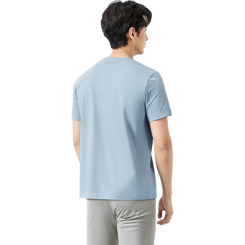 Qipai Men s Cooling Sorona Round Neck Short Sleeve T-Shirt L