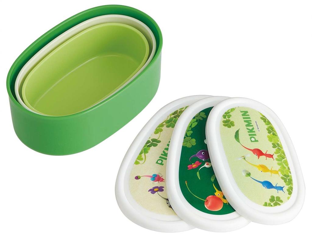 Skater Lunch Box Seal Container Storage Container Made In Japan 400ml Medium 280ml Small Set of 3 Antibacterial Nintendo Pikmin Boys Girls SRS3SAG
