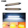 2Pcs LED Car Daytime Running Light Drl Waterproof Turn Light Yellow Light Streamer Car Decoration Light Strip 12V