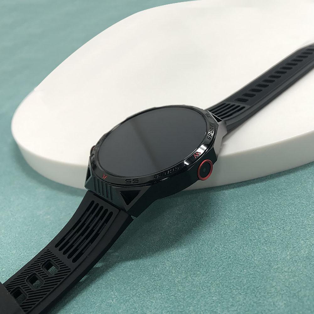 Rainbuvvy HT28 Bluetooth Smart Bracelet 1.85inch 360*360 IPS Display IP68 Waterproof Android Flashlight Compass Full Screen Touch Smart Watch