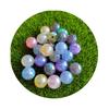 100Pcs 16MM AB Round Pearl-Colored Acrylic Loose Spacer Beads With for Bracelet Necklace Earrings Jewelry Making DIY