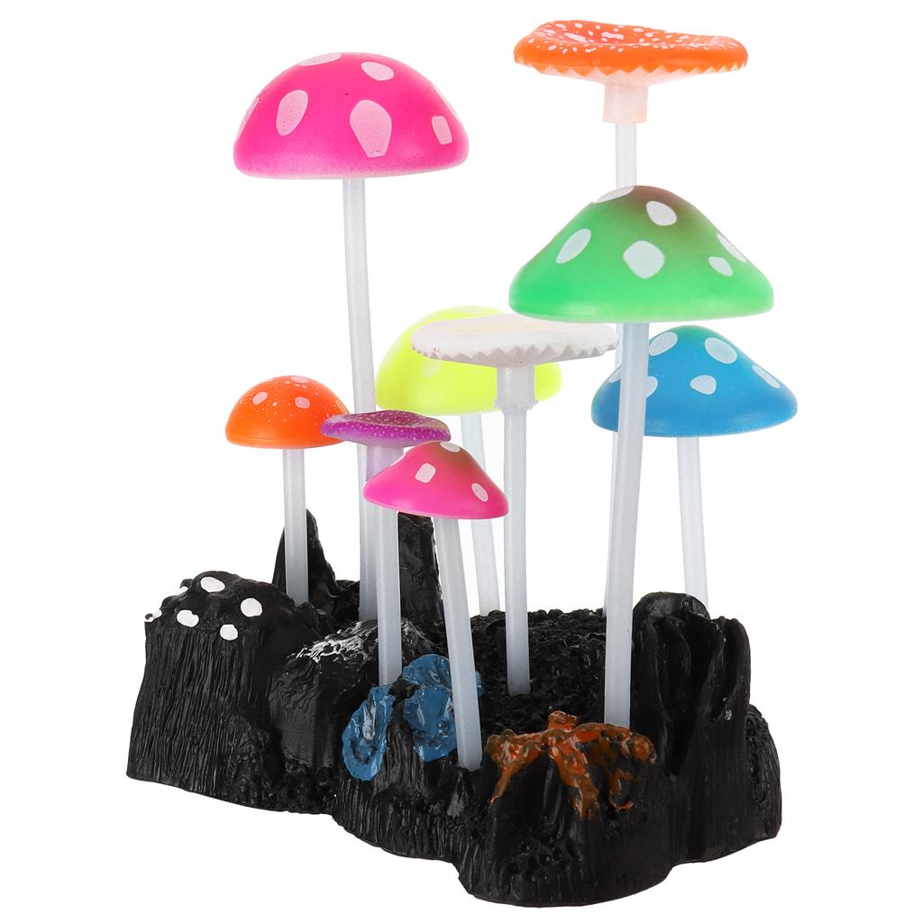 Simulationspilze Aquariumdekoration Leuchtendes Felsgestein Aquariumdekoration für Fischtank-Landschaft