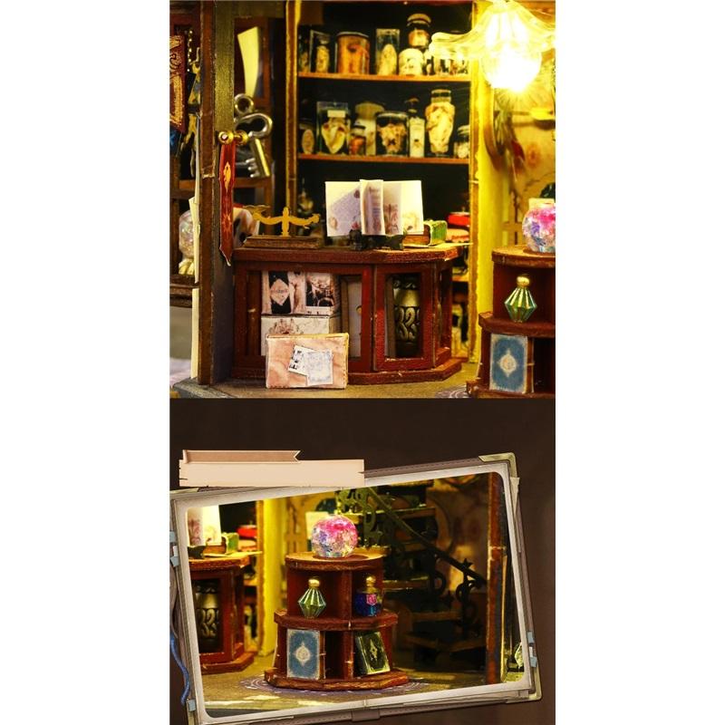 2014 Nový DIY Velký Domeček pro panenky Dřevěný kufřík Miniaturní nábytek Domeček pro panenky Hračky pro děti Narozeninové dárky