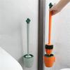 Toilet Brush Lavatory Brush Carrot Toilet Brush Holder Set No Drill Innovative Durable Bathroom Cleaning Brush