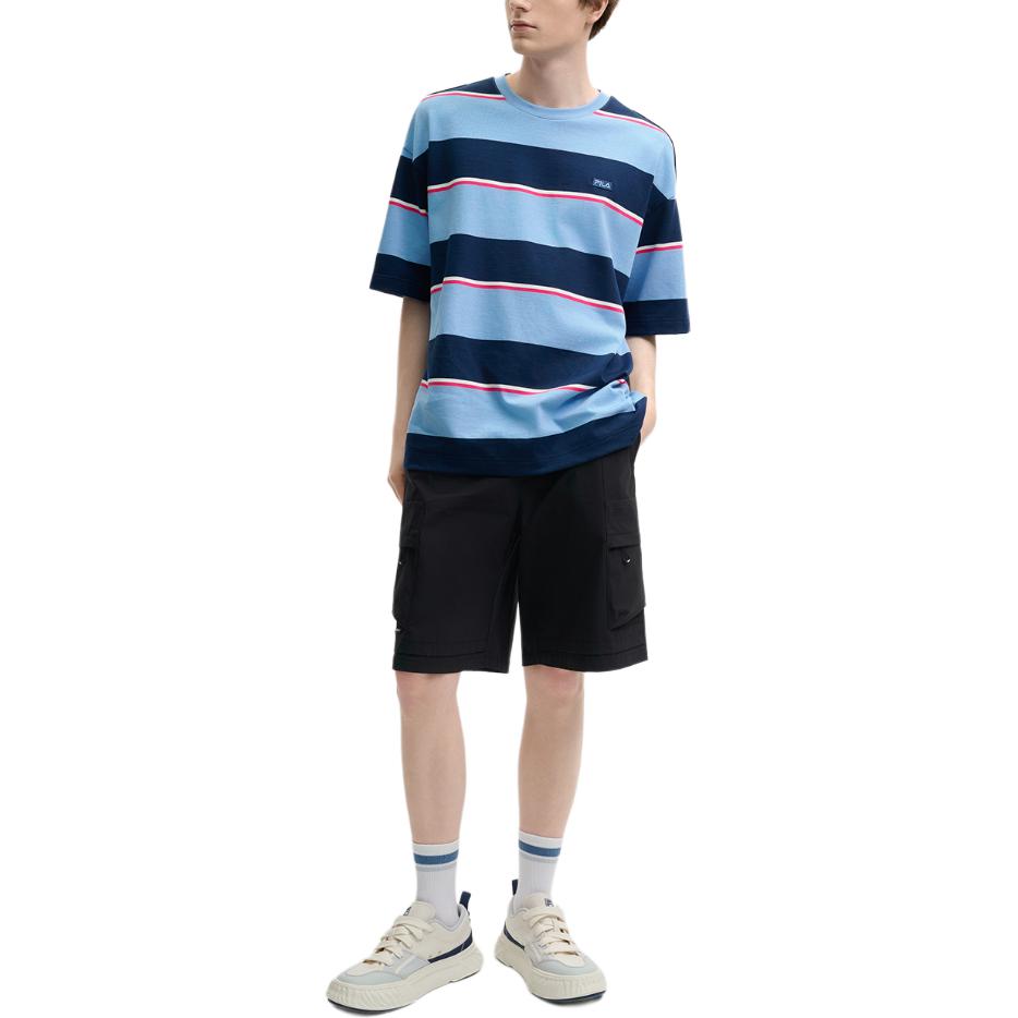 New FILA ORIGINALE T Shirt Men's Cloud Mountain Blue BU F51M529107F-BU