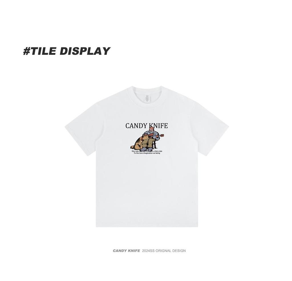 2024 Retro INS Style Unisex Cartoon Print T-Shirt