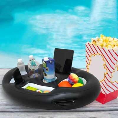 Opblaasbare Drankhouder Drankkoeler Dienblad Drankdienblad Drijvers voor Zwembaden Hot Tub Zwembad Bier PVC Drijvende Bekerhouder Drankhouder