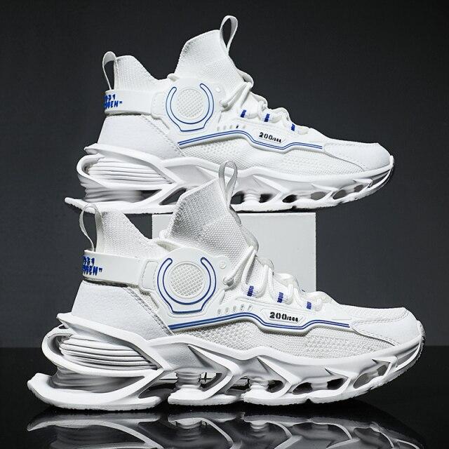 

Мужские кроссовки высшего качества для свободного бега, легкая спортивная обувь для прогулок на открытом воздухе, высококачественные спортивные дышащие кроссовки с лезвиями 46 11.5