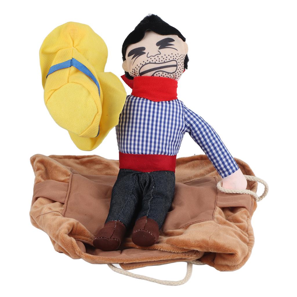 Huisdier Hond Cowboy Kostuum Grappig Ridder Rijkleding Cosplay Kleding (S)