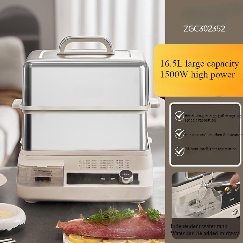 220В Проникающий Электрический Пароварка Многофункциональный Визуальная Паровая Коробка Многоуровневая Большая Вместимость Паровая Кастрюля Пароварка Плита