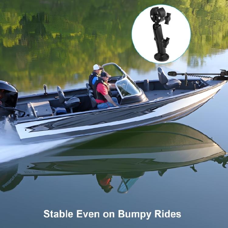 Universal Marine Trolling Motor Stabilizer Mount Bracket Rustproof Aluminum Construction Quick Installation