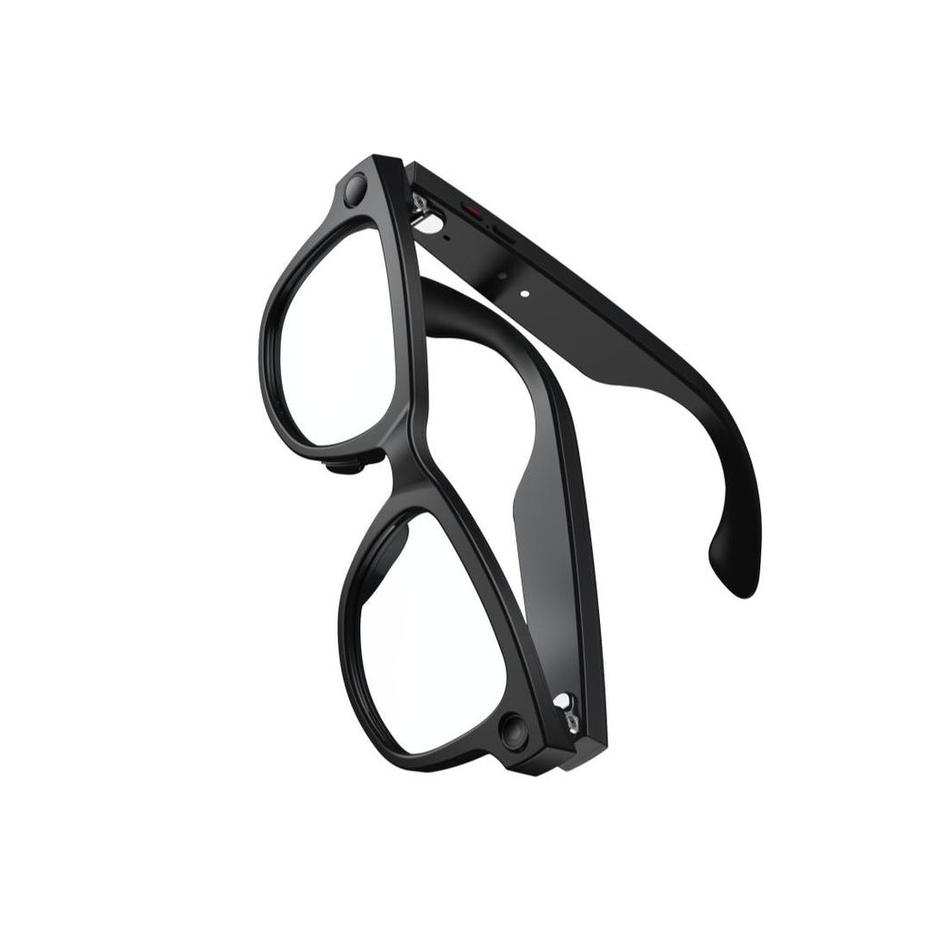 M02 AI Smart Glasses Auto-tinting Lenses Classic Design BT5.3 4K HD Hands-free 8MP Camera With Charging Case IP54 Stylish Portable Glasses