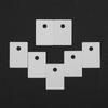 100PCS  TO220  Alumina Ceramic Insulating Sheet 3.2mm Hole MOS Transistor IGBT Cooling Pad