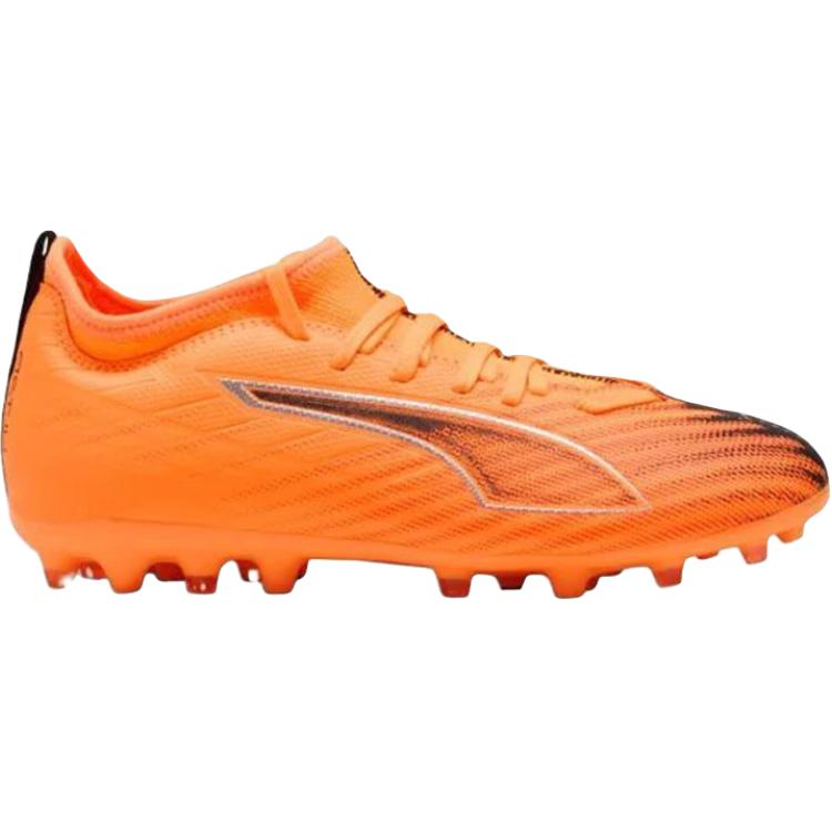 Puma Ultra 6 Mg Comfortable Versatile Durable Mid-Top Kids Soccer Shoes Unisex Soccer Shoes Orange Black 108520-03