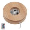 LED Light Base Wood Material Eco Friendly Elegant Style Sturdy Durable Wide Application Color LED Base