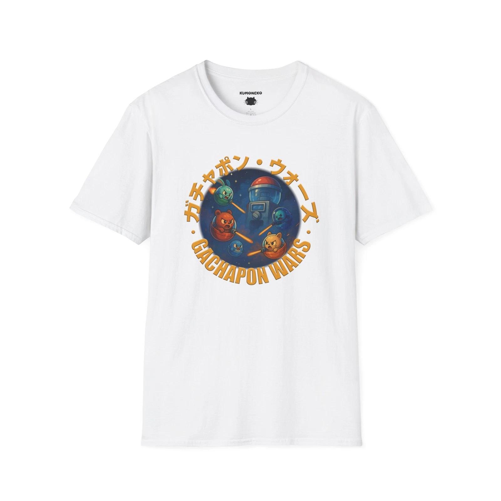 

Gachapon Wars T-Shirt, Cute Space Battle Capsule Toys Shirt 2XL