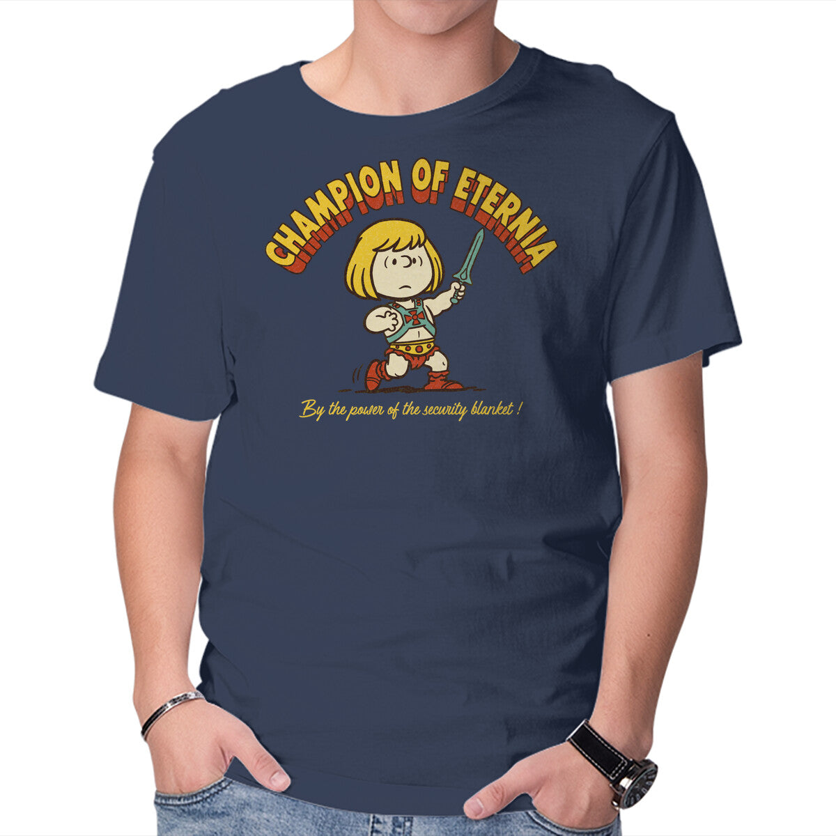 Unisex Crew Neck T-Shirt Champion Of Eternia Graphic Short Sleeve Casual Tee XXXXL