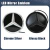 For Mercedes Benz The Front Grille Star Logo Badge Mirror Bottom 3D ABS logo For Mercedes Benz E-Class W213 2016-20 E43 AMG E300