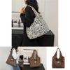 Trendy Street Style Black Brown White Summer Tote Bag For Daily Use