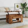  Coffee Table Old Wood 79x49x41 Cm Glued Wood